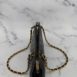 Chanel Double Chain Chevron Kisslock Bag