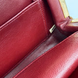 Chanel Double Chain Chevron Kisslock Bag