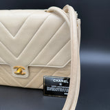 Chanel Chevron Turnlock Shoulder Bag
