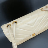 Chanel Chevron Turnlock Shoulder Bag