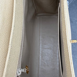 Rare Chanel Kelly Bag in Cream Caviar Leather