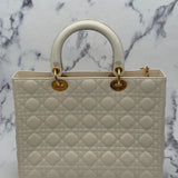 Dior Large Lady Dior in Cream Color