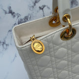 Dior Large Lady Dior in Cream Color
