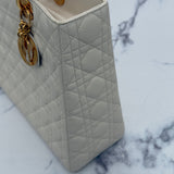 Dior Large Lady Dior in Cream Color
