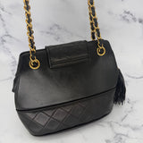 Rare Chanel Coco Mark Double Chain Bag