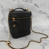 Chanel Vintage Caviar Vanity Case