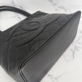 Chanel Lambskin Médallion Tote in Black