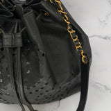 Chanel Triple Coco Caviar Drawstring Bag