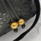 Chanel Triple Coco Caviar Drawstring Bag