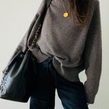 Chanel Triple Coco Caviar Drawstring Bag