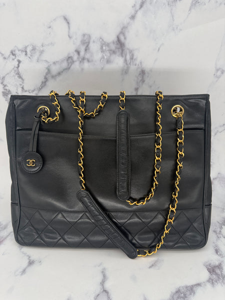Chanel Iconic Lambskin Chain Tote