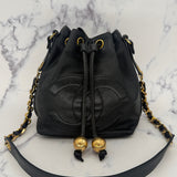Chanel Caviar Decacoco Drawstring Bag
