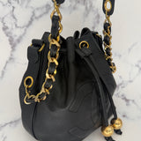 Chanel Caviar Decacoco Drawstring Bag