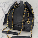 Rare Chanel Gabrielle Bucket Bag in Navy