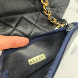 Rare Chanel Gabrielle Bucket Bag in Navy