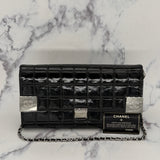 Chanel Patent Choco Bar with Dual Logo