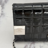 Chanel Patent Choco Bar with Dual Logo