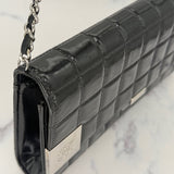 Chanel Patent Choco Bar with Dual Logo