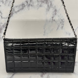 Chanel Patent Choco Bar with Dual Logo