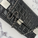 Chanel Patent Choco Bar with Dual Logo