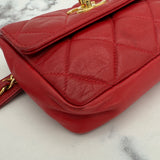 Chanel Matelasse Belt Bag in Red