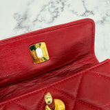 Chanel Matelasse Belt Bag in Red