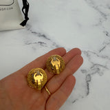 Chanel CC Pearl Earrings