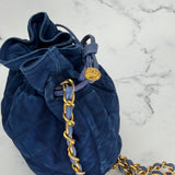 Rare Chanel Coco Mark Mini Drawstring Bag