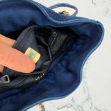 Rare Chanel Coco Mark Mini Drawstring Bag