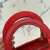 Dior Large Lady Dior in Red