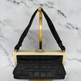 Rare Chanel Kisslock Chocolate Bar Mini Bag