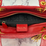 Dior Large Lady Dior in Red