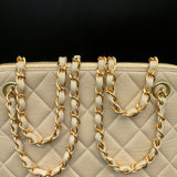 Chanel Coco Mark Shoulder Bag in Beige