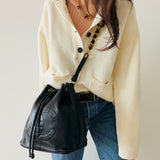 Chanel Decacoco Drawstring Bag in Lambskin