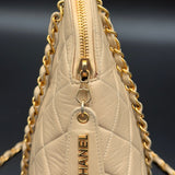 Chanel Coco Mark Shoulder Bag in Beige