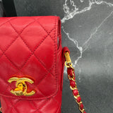 Chanel Timeless Turnlock Minibag in Red