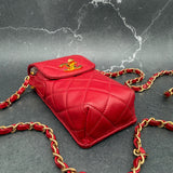 Chanel Timeless Turnlock Minibag in Red