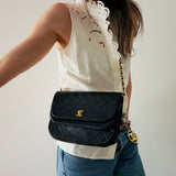 Chanel Half Moon Double Flap