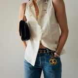 Chanel Half Moon Double Flap