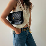 Chanel Half Moon Double Flap