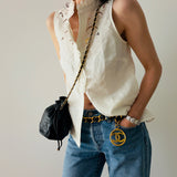 Chanel Coco Mark Mini Drawstring Bag