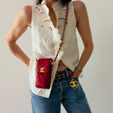 Chanel Timeless Turnlock Minibag in Red