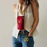 Chanel Timeless Turnlock Minibag in Red