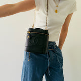 Chanel Vintage Caviar Vanity Case