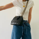 Rare Chanel Coco Mark Double Chain Bag