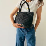 Chanel Lambskin Médallion Tote in Black