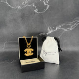 Chanel CC Matelasse Necklace