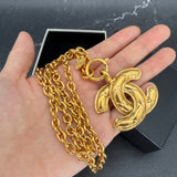 Chanel CC Matelasse Necklace