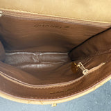 Rare Chanel Turnlock Crossbody Bag in Beige
