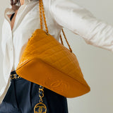 Rare Chanel Coco Mark Caviar Shoulder Bag